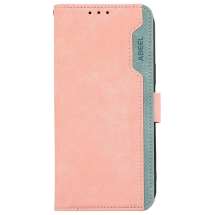 ABEEL For Google Pixel 9a Case Color Splicing Leather Flip Phone Cover RFID Blocking