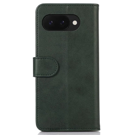 For Google Pixel 9a Case Cowhide Texture Leather Wallet Phone Cover with Stand