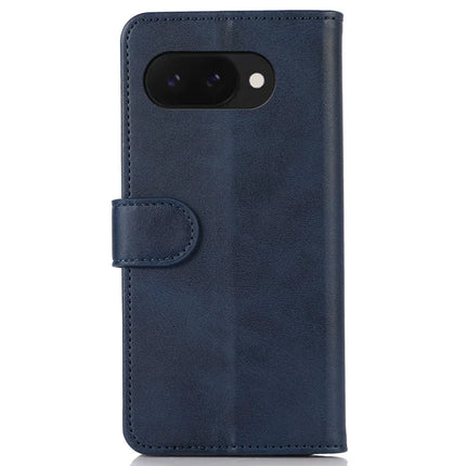 For Google Pixel 9a Case Cowhide Texture Leather Wallet Phone Cover with Stand