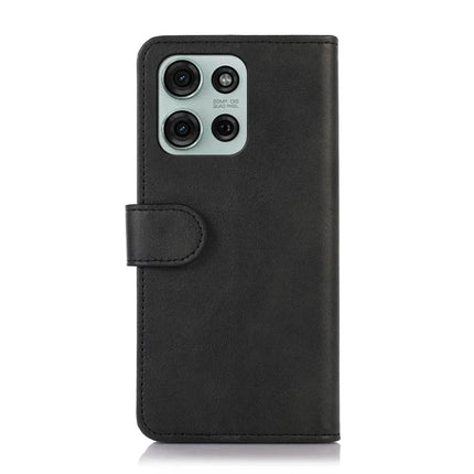 For Motorola Moto G75 5G Case Cowhide Texture Leather Wallet Phone Cover with Stand