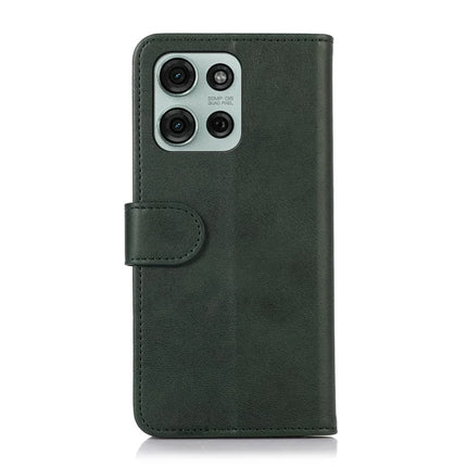 For Motorola Moto G75 5G Case Cowhide Texture Leather Wallet Phone Cover with Stand