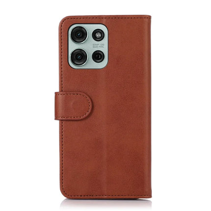 For Motorola Moto G75 5G Case Cowhide Texture Leather Wallet Phone Cover with Stand