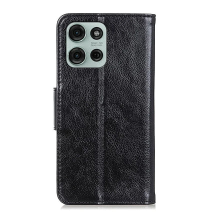 For Motorola Moto G75 5G Case Nappa Texture Split Leather Wallet Phone Cover