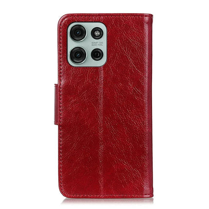 For Motorola Moto G75 5G Case Nappa Texture Split Leather Wallet Phone Cover