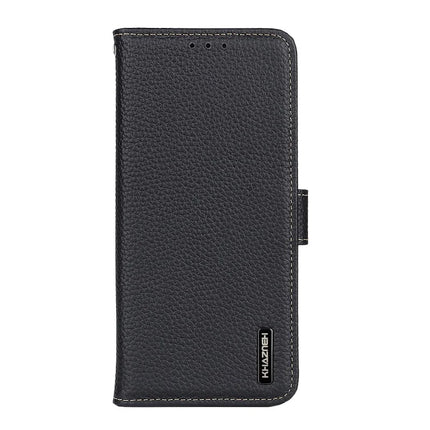 KHAZNEH For OnePlus 13 Phone Case Genuine Cow Leather Flip Cover