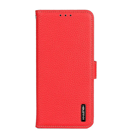 KHAZNEH For OnePlus 13 Phone Case Genuine Cow Leather Flip Cover