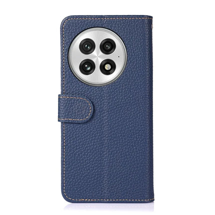 KHAZNEH For OnePlus 13 Phone Case Genuine Cow Leather Flip Cover