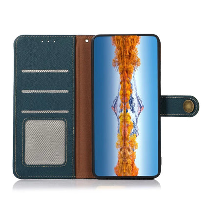 KHAZNEH For OnePlus 13 Case Genuine Cow Leather Wallet Phone Cover