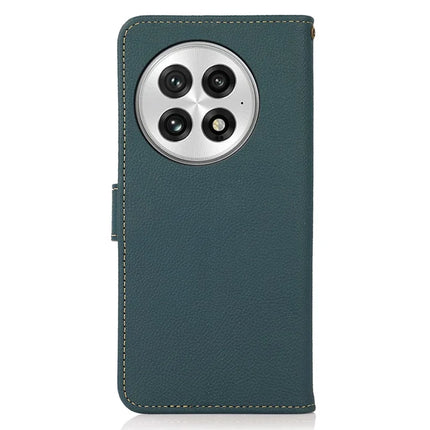 KHAZNEH For OnePlus 13 Case Genuine Cow Leather Wallet Phone Cover