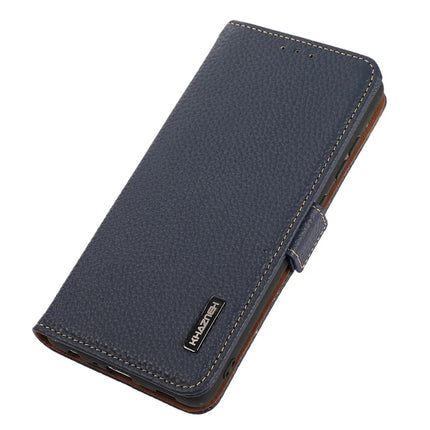 KHAZNEH For OnePlus 13 Phone Case Genuine Cow Leather Cover RFID Blocking