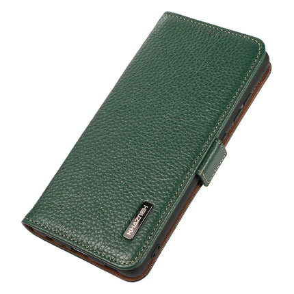 KHAZNEH For OnePlus 13 Phone Case Genuine Cow Leather Cover RFID Blocking
