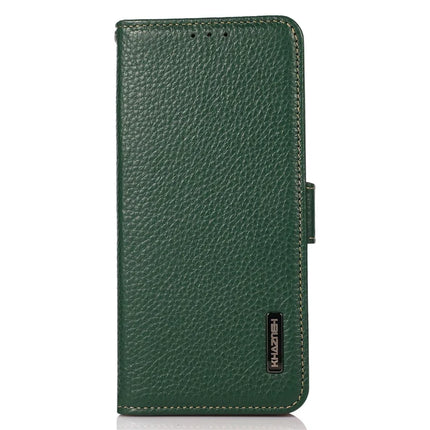 KHAZNEH For OnePlus 13 Phone Case Genuine Cow Leather Cover RFID Blocking