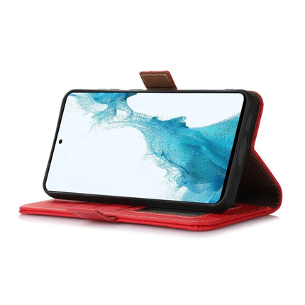 TJ For OnePlus 13 Case RFID Blocking Genuine Cow Leather Phone Cover