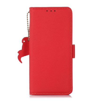 TJ For OnePlus 13 Case RFID Blocking Genuine Cow Leather Phone Cover