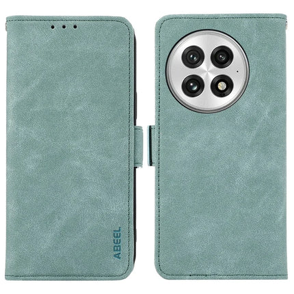 ABEEL For OnePlus 13 Case PU Leather Folio Stand View RFID Blocking Phone Cover - Baby Blue