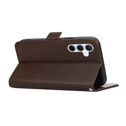 ABEEL For Samsung Galaxy A16 5G  /  4G Case Litchi Texture Leather RFID Blocking Phone Cover