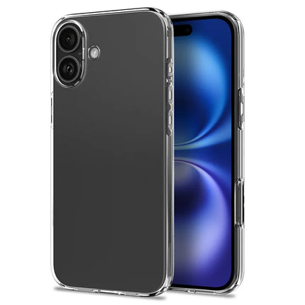 NORTHJO for iPhone 16 Plus TPU Clear Phone Case with Tempered Glass Screen Protector and Lens Film