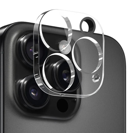 NORTHJO for iPhone 16 Pro Max TPU Clear Phone Case with Tempered Glass Screen Protector and Lens Film