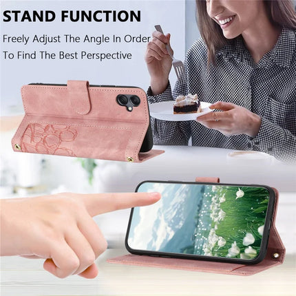 For Samsung Galaxy A05 4G Case Tulip Leather Phone Cover with 5 Card Slots Wallet