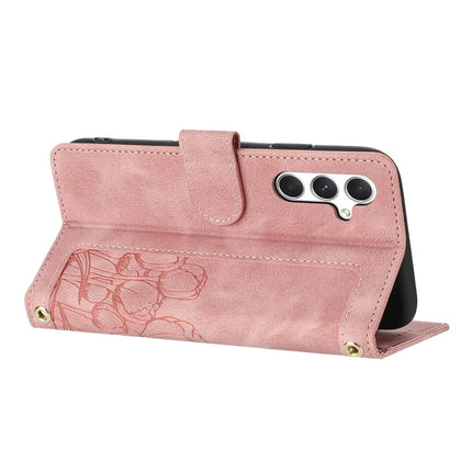 For Samsung Galaxy A05s 4G Case Tulip Leather Phone Cover with 5 Card Slots Wallet