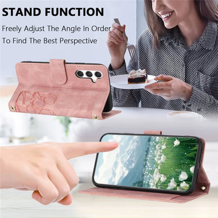 For Samsung Galaxy A05s 4G Case Tulip Leather Phone Cover with 5 Card Slots Wallet