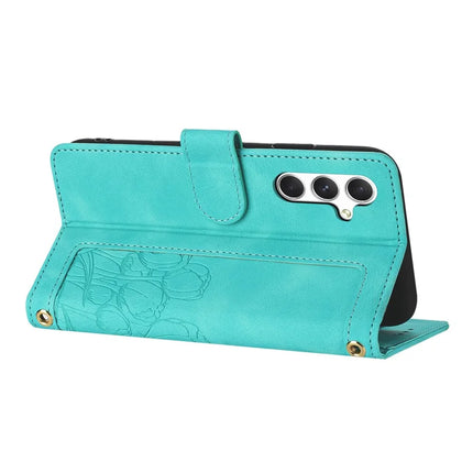For Samsung Galaxy A05s 4G Case Tulip Leather Phone Cover with 5 Card Slots Wallet