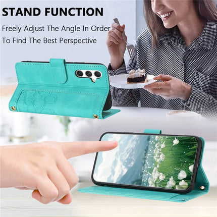 For Samsung Galaxy A05s 4G Case Tulip Leather Phone Cover with 5 Card Slots Wallet