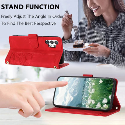 For Samsung Galaxy A13 4G / 5G Case Tulip Leather Phone Cover with 5 Card Slots Wallet