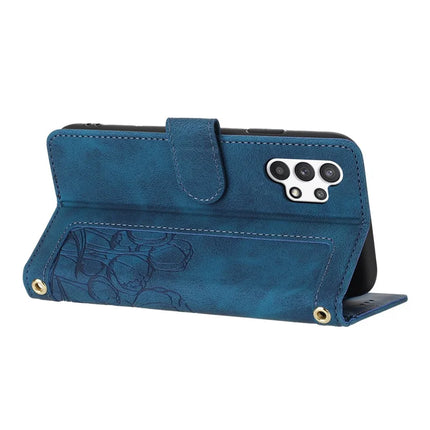 For Samsung Galaxy A13 4G / 5G Case Tulip Leather Phone Cover with 5 Card Slots Wallet
