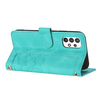 For Samsung Galaxy A23 5G (Global Version) / A23 4G Case Tulip Leather Phone Cover with 5 Card Slots Wallet