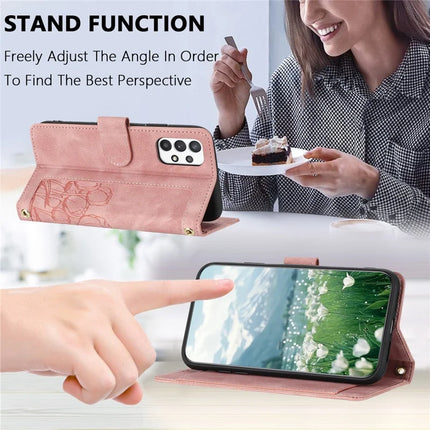 For Samsung Galaxy A23 5G (Global Version) / A23 4G Case Tulip Leather Phone Cover with 5 Card Slots Wallet