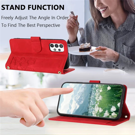 For Samsung Galaxy A23 5G (Global Version) / A23 4G Case Tulip Leather Phone Cover with 5 Card Slots Wallet
