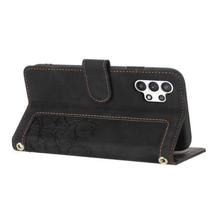 For Samsung Galaxy A32 5G / M32 5G Case Tulip Leather Phone Cover with 5 Card Slots Wallet