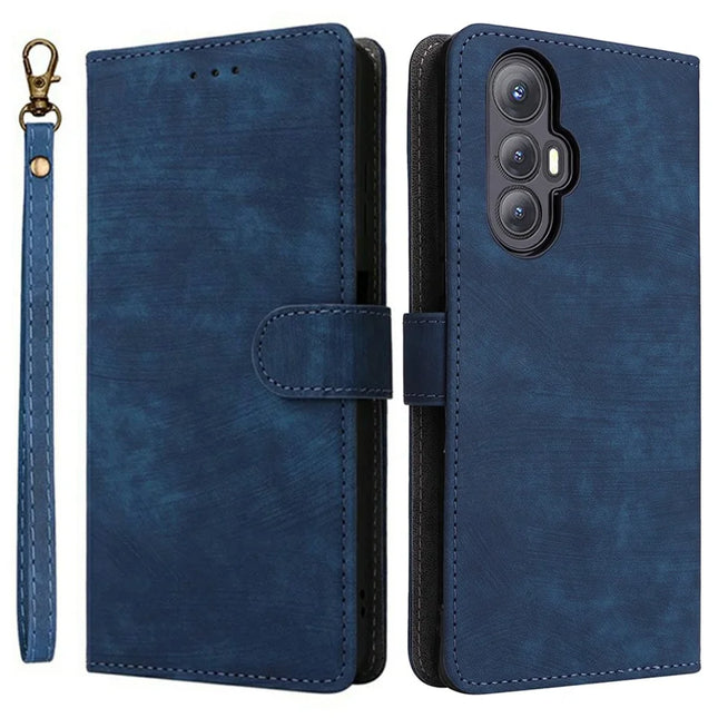 For Cubot Max 5 Wallet Case RFID Blocking PU Leather Cover Stand View - Blue
