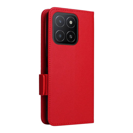 For Honor X5b / X5b Plus Case Litchi Texture PU Leather Wallet Flip Phone Cover