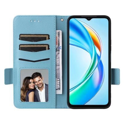 For Honor X5b / X5b Plus Case Litchi Texture PU Leather Wallet Flip Phone Cover
