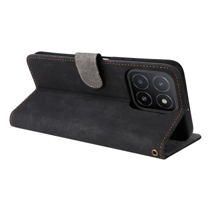 For Honor X5b / X5b Plus Wallet Case RFID Blocking PU Leather Cover Stand View