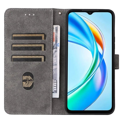 For Honor X5b / X5b Plus Wallet Case RFID Blocking PU Leather Cover Stand View
