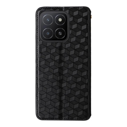 For Honor X5b / X5b Plus Wallet Case Rhombus Imprinted Leather Phone Cover
