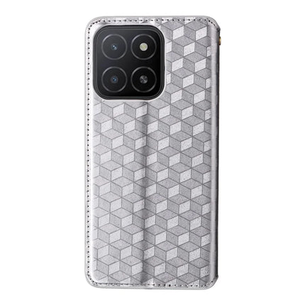 For Honor X5b / X5b Plus Wallet Case Rhombus Imprinted Leather Phone Cover