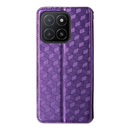 For Honor X5b / X5b Plus Wallet Case Rhombus Imprinted Leather Phone Cover