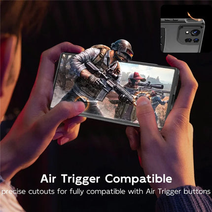 For Asus ROG Phone 8 Pro 5G / Phone 8 5G Shield Heat Dissipation Phone Case Liquid Silicone+PC Back Cover