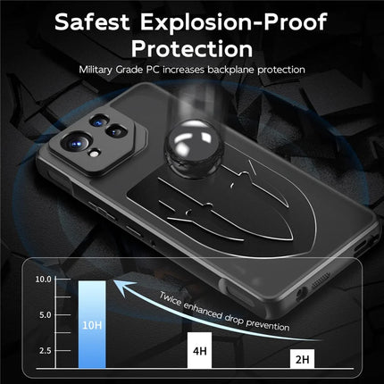For Asus ROG Phone 8 Pro 5G / Phone 8 5G Shield Heat Dissipation Phone Case Liquid Silicone+PC Back Cover