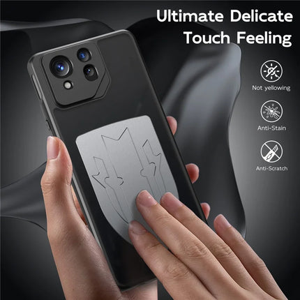 For Asus ROG Phone 8 Pro 5G / Phone 8 5G Shield Heat Dissipation Phone Case Liquid Silicone+PC Back Cover