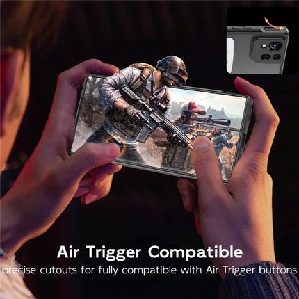 For Asus ROG Phone 8 Pro 5G / Phone 8 5G Shield Heat Dissipation Phone Case Liquid Silicone+PC Back Cover