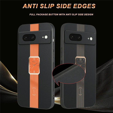 KADEM For Google Pixel 8 Case Leather+TPU+Acrylic Anti-Scratch Phone Cover