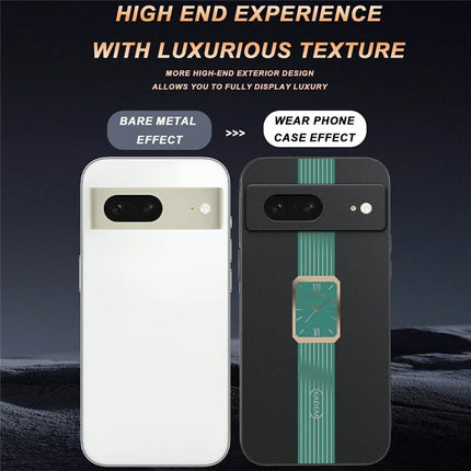 KADEM For Google Pixel 8 Case Leather+TPU+Acrylic Anti-Scratch Phone Cover