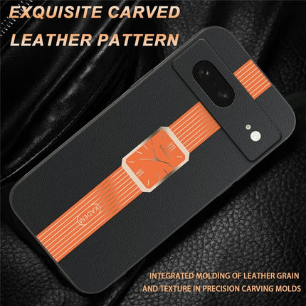 KADEM For Google Pixel 8 Case Leather+TPU+Acrylic Anti-Scratch Phone Cover