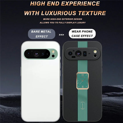 KADEM For Google Pixel 9 Case Leather+TPU+Acrylic Anti-Scratch Phone Cover