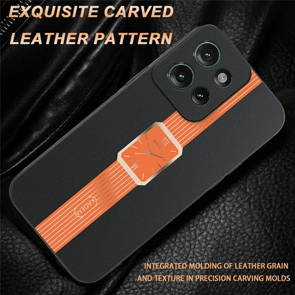 KADEM For Motorola Edge 50 5G Case Leather+TPU+Acrylic Anti-Scratch Phone Cover
